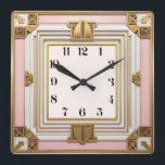 Art Deco Pink Quadratische Wanduhr<br><div class="desc">Großartiges Uhrendesign. Du wirst es wie andere Liebe bekommen. Sie können dieses Design auch für andere Produkte verwenden,  die Sie mögen,  oder Ihren Text anpassen und hinzufügen. Folgen Sie mir für mehr. Vielen Dank. Ich wünsche Ihnen einen schönen Tag.</div>