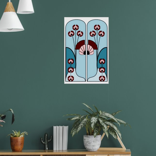 Art Déco Plakat (Wohnzimmer 1)