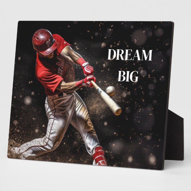 Art Deco Plaque-Baseball Fotoplatte (Seite)