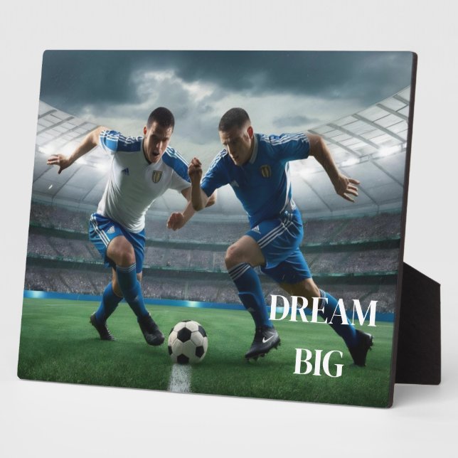 Art Deco Plaque-Soccer Fotoplatte (Seite)