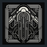 Art Deco Poster<br><div class="desc">Sehen Sie in meinem Geschäft nach,  was gemusterter ist.</div>