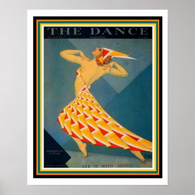 Art Deco Poster von The Dance 16 x 20 (Vorne)