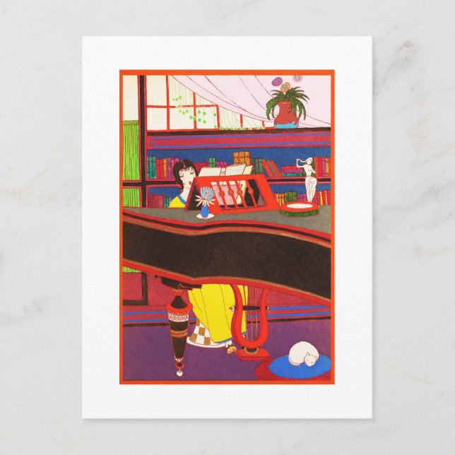 Art Deco Postkarte 18 (Vorderseite)