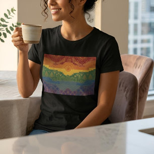 Art Deco Pride-Flagge Regenbogen II Vintage 1920 T-Shirt