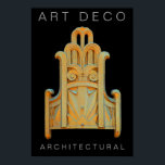 Art Deco-Print Poster<br><div class="desc">Ein schönes Beispiel für Art Déco in der Architektur. Als Ergänzung zu Ihrer Wanddekoration für Zuhause oder Büro.</div>
