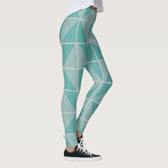 Art Deco Puzzle Leggings (Rechts)