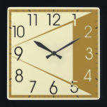 Art Deco Quadratische Wanduhr<br><div class="desc">Großartiges Uhrendesign. Du wirst es wie andere Liebe bekommen. Sie können dieses Design auch für andere Produkte verwenden,  die Sie mögen,  oder Ihren Text anpassen und hinzufügen. Folgen Sie mir für mehr. Vielen Dank. Ich wünsche Ihnen einen schönen Tag.</div>