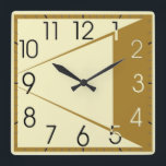 Art Deco Quadratische Wanduhr<br><div class="desc">Großartiges Uhrendesign. Du wirst es wie andere Liebe bekommen. Sie können dieses Design auch für andere Produkte verwenden,  die Sie mögen,  oder Ihren Text anpassen und hinzufügen. Folgen Sie mir für mehr. Vielen Dank. Ich wünsche Ihnen einen schönen Tag.</div>