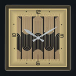 Art Deco Quadratische Wanduhr<br><div class="desc">Großartiges Uhrendesign. Sie werden es wie andere Lieben verwenden können. Sie können dieses Design auch für andere Produkte verwenden oder Ihren Text anpassen und hinzufügen. Folgen Sie mir für mehr. Vielen Dank. Ich wünsche Ihnen einen schönen Tag.</div>