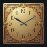 Art Deco Quadratische Wanduhr<br><div class="desc">Großartiges Uhrendesign. Du wirst es wie andere Liebe bekommen. Sie können dieses Design auch für andere Produkte verwenden,  die Sie mögen,  oder Ihren Text anpassen und hinzufügen. Folgen Sie mir für mehr. Vielen Dank. Ich wünsche Ihnen einen schönen Tag.</div>