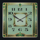 Art Deco Quadratische Wanduhr<br><div class="desc">Großartiges Uhrendesign. Du wirst es wie andere Liebe bekommen. Sie können dieses Design auch für andere Produkte verwenden,  die Sie mögen,  oder Ihren Text anpassen und hinzufügen. Folgen Sie mir für mehr. Vielen Dank. Ich wünsche Ihnen einen schönen Tag.</div>