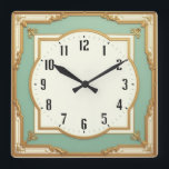 Art Deco Quadratische Wanduhr<br><div class="desc">Großartiges Uhrendesign. Du wirst es wie andere Liebe bekommen. Sie können dieses Design auch für andere Produkte verwenden,  die Sie mögen,  oder Ihren Text anpassen und hinzufügen. Folgen Sie mir für mehr. Vielen Dank. Ich wünsche Ihnen einen schönen Tag.</div>