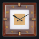 Art Deco Quadratische Wanduhr<br><div class="desc">Großartiges Design. Du wirst es wie andere Liebe bekommen. Sie können dieses Design auch für andere Produkte verwenden,  die Sie mögen,  und Ihren Text ändern und hinzufügen. Folgen Sie mehr. Danke. Ich wünsche Ihnen einen schönen Tag.</div>