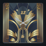 Art Deco Quadratische Wanduhr<br><div class="desc">Großartiges Uhrendesign. Du wirst es wie andere Liebe bekommen. Sie können dieses Design auch für andere Produkte verwenden,  die Sie mögen,  oder Ihren Text anpassen und hinzufügen. Folgen Sie mir für mehr. Vielen Dank. Ich wünsche Ihnen einen schönen Tag.</div>