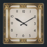 Art Deco Quadratische Wanduhr<br><div class="desc">Großartiges Uhrendesign. Du wirst es wie andere Liebe bekommen. Sie können dieses Design auch für andere Produkte verwenden,  die Sie mögen,  oder Ihren Text anpassen und hinzufügen. Folgen Sie mir für mehr. Vielen Dank. Ich wünsche Ihnen einen schönen Tag.</div>
