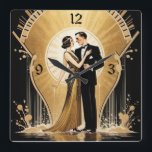 Art Deco Quadratische Wanduhr<br><div class="desc">Großartiges Uhrendesign. Du wirst es wie andere Liebe bekommen. Sie können dieses Design auch für andere Produkte verwenden,  die Sie mögen,  oder Ihren Text anpassen und hinzufügen. Folgen Sie mir für mehr. Vielen Dank. Ich wünsche Ihnen einen schönen Tag.</div>