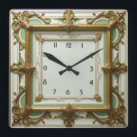 Art Deco Quadratische Wanduhr<br><div class="desc">Großartiges Uhrendesign. Du wirst es wie andere Liebe bekommen. Sie können dieses Design auch für andere Produkte verwenden,  die Sie mögen,  oder Ihren Text anpassen und hinzufügen. Folgen Sie mir für mehr. Vielen Dank. Ich wünsche Ihnen einen schönen Tag.</div>