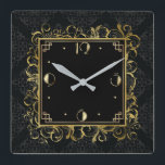 Art Deco Quadratische Wanduhr<br><div class="desc">Großartiges Uhrendesign. Du wirst es wie andere Liebe bekommen. Sie können dieses Design auch für andere Produkte verwenden,  die Sie mögen,  oder Ihren Text anpassen und hinzufügen. Folgen Sie mir für mehr. Vielen Dank. Ich wünsche Ihnen einen schönen Tag.</div>