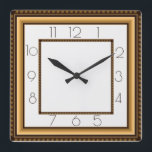 Art Deco Quadratische Wanduhr<br><div class="desc">Großartiges Uhrendesign. Du wirst es wie andere Liebe bekommen. Sie können dieses Design auch für andere Produkte verwenden,  die Sie mögen,  oder Ihren Text anpassen und hinzufügen. Folgen Sie mir für mehr. Vielen Dank. Ich wünsche Ihnen einen schönen Tag.</div>