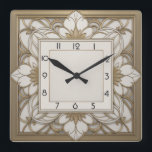 Art Deco Quadratische Wanduhr<br><div class="desc">Großartiges Uhrendesign. Du wirst es wie andere Liebe bekommen. Sie können dieses Design auch für andere Produkte verwenden,  die Sie mögen,  oder Ihren Text anpassen und hinzufügen. Folgen Sie mir für mehr. Vielen Dank. Ich wünsche Ihnen einen schönen Tag.</div>