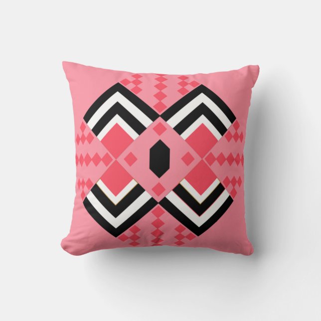 Art Deco Quilt Inspiriert Kissen (Vorderseite)
