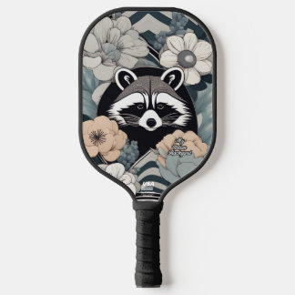Art Deco Raccoon Personalisiert Pickleball Paddle