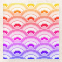 Art Deco Rainbow Curve Muster