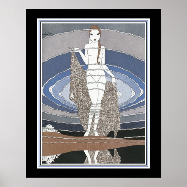 Art Deco "Reflection" ca. 1920 Poster (Vorne)