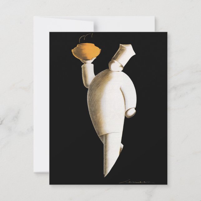 Art Deco Restaurant Koch, Vintages Business (Vorderseite)