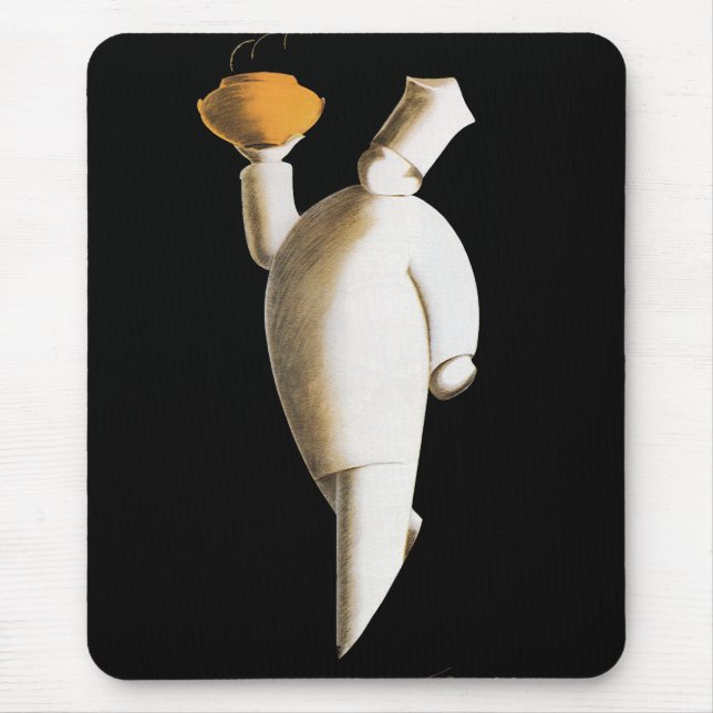 Art Deco Restaurant Koch, Vintages Business Mousepad (Vorne)