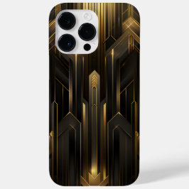 Art Deco Retro 1920er Black n Gold Case-Mate iPhone 14 Pro Max Hülle