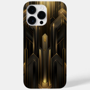 Art Deco Retro 1920er Black n Gold Case-Mate iPhone 14 Pro Max Hülle