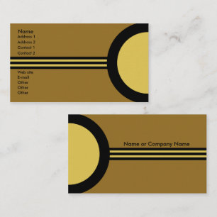 Art Deco Retro Geschäft-/Netzwerk-Profilkarte Visitenkarte