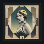 Art Deco Retro Giro Quadratische Wanduhr<br><div class="desc">Großartiges Uhrendesign. Du wirst es wie andere Liebe bekommen. Sie können dieses Design auch für andere Produkte verwenden,  die Sie mögen,  oder Ihren Text anpassen und hinzufügen. Folgen Sie mir für mehr. Vielen Dank. Ich wünsche Ihnen einen schönen Tag.</div>