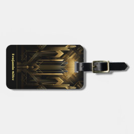 Art Deco Retro Vintag Classic 1920er Jahre Black & Gepäckanhänger