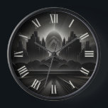 Art Deco Retro Vintag Classic 1920er Uhr<br><div class="desc">Mit zeitloser Eleganz verwandeln Sie Ihren Raum - unsere Art Déco inspirierte Schwarz-Weiß-Wanduhr erfasst mühelos den Glamour der 20er Jahre. Die Raffinesse des geometrischen Designs einbinden und mit jeder Minute ein Statement abgeben. Das sind weitere 100% Schnürhammer Designs.</div>