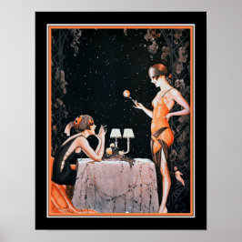 Art Deco Roaring 20 Flappers Poster