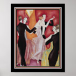 Art Deco Roaring 20 Tänzer Poster<br><div class="desc">1926 Art Deco Roaring Tanzers Print by Fabius Lorenzi</div>