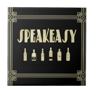 Art Deco roaring Twenties Speakeasy Prohibition  Fliese