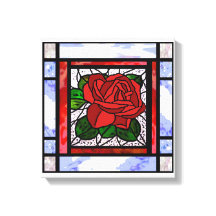 Art déco rose rouge