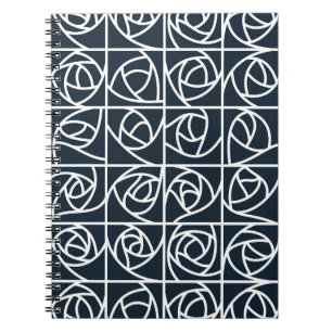 Art Deco Rose Square Stilvoll blühend Notizblock
