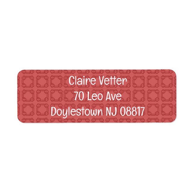 Art Deco Rote Quadrate (Vorne)