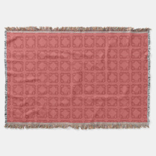Art Deco Rote Quadrate Decke