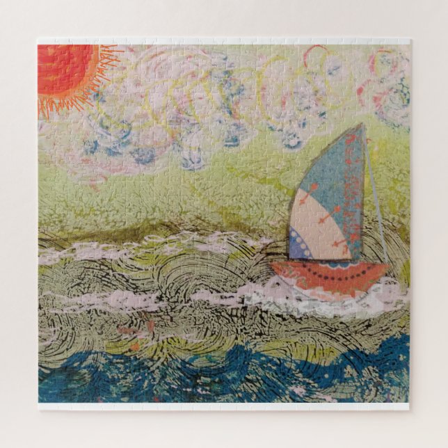 Art Deco Sailboat (Vertikal)