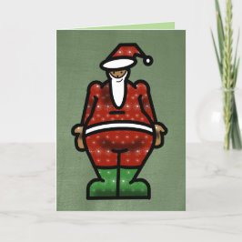 ART DECO SANTA CHRISTMAS by SLIPPERYWINDOW Feiertagskarte