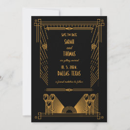 Art Deco Save The Date