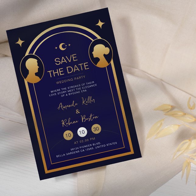 Art Deco Save the Date Einladung Hochzeit (Von Creator hochgeladen)