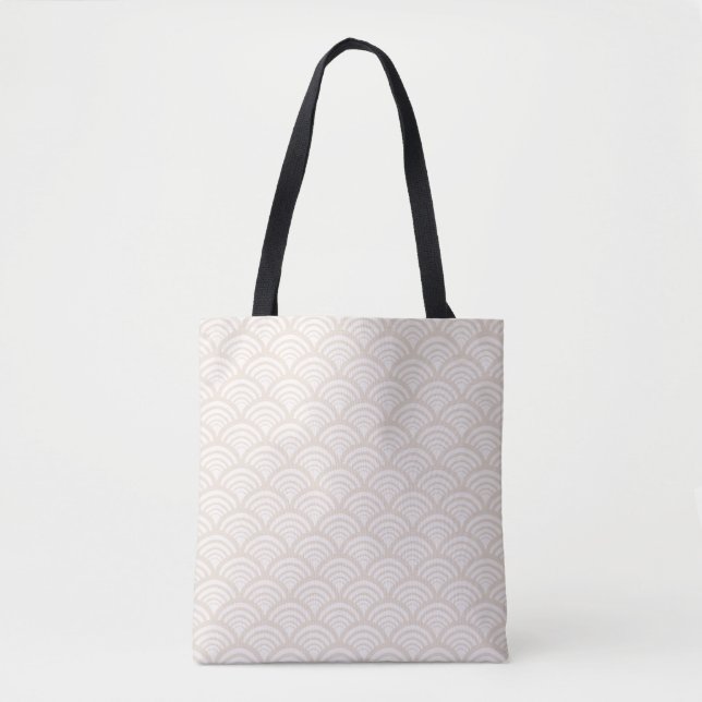 Art Deco Scallop Arch Oatmeal Tasche (Vorderseite)