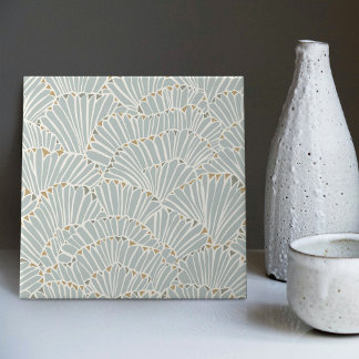 Art Deco-Schalen-Keramikfliese Fliese