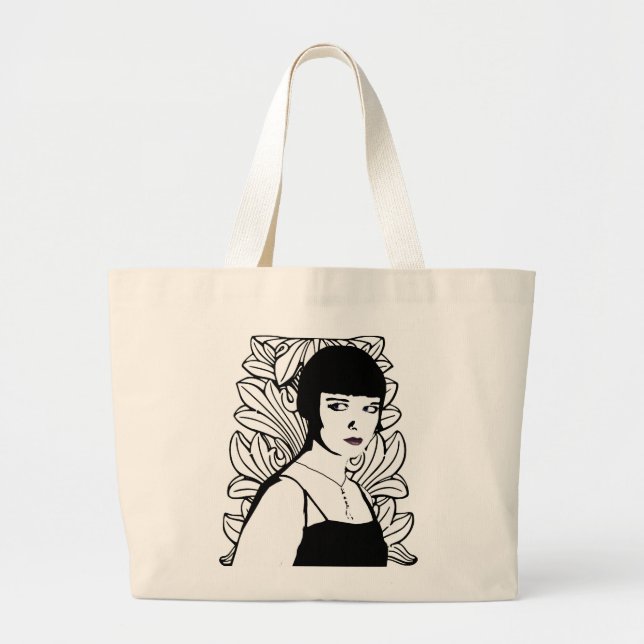 Art Deco Schauspieler Große Tote Tasche (Vorne)